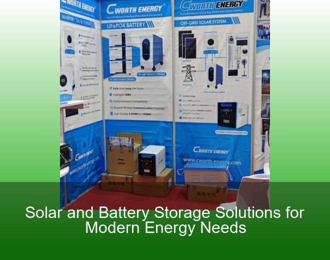 Solar and Battery Storage Solutions for Modern Energy Needs